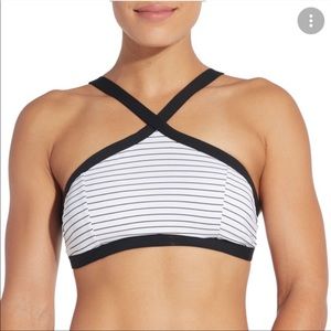 CALIA by Carrie Underwood striped swimsuit top and bottoms